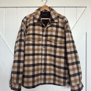 Banana republic heavy weight shirt jacket wool/ polyester